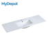 1500mm Gloss White Ceramic Vanity Top