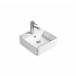 385*385*125mm Gloss White Crete Fine Ceramic Wall Hung /Above Basin Tap Hole With Overflow 32mm Waste