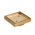 115X115mm Rose Gold Slim Square Tile Insert Floor Drain(90mm Outlet)
