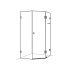 10mm Corner Frameless Shower Screens, Diamond Shape, Pivot Door