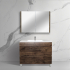 900mm Dark Oak MDF Bathroom Vanity 2 Drawers Free Standing Cabinet Only