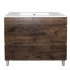 900mm Dark Oak MDF Bathroom Vanity 2 Drawers Free Standing Cabinet Only