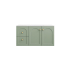 890*455*470mm Olive Green Chester Federation Wall Hung PVC Cabinet,Left Hand Drawers