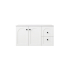 890*455*470mm Matte White Chester Federation Wall Hung PVC Cabinet,Right Hand Drawers