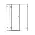 10mm Wall to Wall Frameless Shower Screens, 3 Panel, Pivot Door