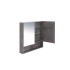 900*150*780mm Rock Cemento Wall Hung Woodgrain Mirror Cabinet Two Doors 