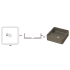 Zale Concrete Square Basin Grey 360 x 360 x 120 NTH Dark Grey