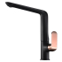 Kara Sink Mixer Black & Rose Gold Handle