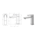 Flores Basin Mixer Brushed Nickel