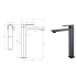 Flores High Rise Basin Mixer Matt Black