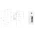 Flores Wall Mixer with Diverter Chrome