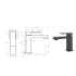 Ceram Basin Mixer Matt Black