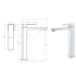 Ceram High Rise Basin Mixer Chrome