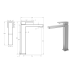 Ceram High Rise Basin Mixer Brushed Nickel