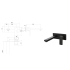 Ceram Wall Basin Mixer Matt Black
