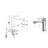 Seto Basin Mixer Chrome