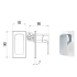 Seto Wall Mixer with Diverter Chrome & White