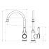 Clasico Gooseneck Sink Mixer Chrome