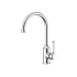 Clasico Gooseneck Sink Mixer Ceramic handle Chrome