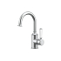 Clasico Gooseneck Basin Mixer Ceramic handle in Brushed Nickel