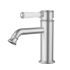 Clasico New Basin Mixer Ceramic Handle Brushed Nickel