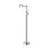 Clasico Free Standing Bath Mixer Brushed Nickel With Ceramic Handle