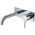 Hali Wall Basin Mixer Curved Spout Chrome
