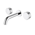 Hali 1/4 Turn C/D Wall Basin Set Chrome