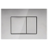 Access Plate Square Button Chrome
