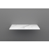 600mm Narrow White Marble Look Sintered Stone Top Matte Finish Benchtop