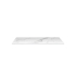 750mm Narrow White Marble Look Sintered Stone Top Matte Finish Benchtop