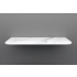 1200mm White Marble Look Sintered Stone Top Matte Finish Rounded Corner Benchtop Rounded Corner