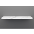 1500mm White Marble Look Sintered Stone Top Matte Finish Rounded Corner Benchtop Rounded Corner