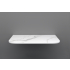 750mm White Marble Look Sintered Stone Top Matte Finish Rounded Corner Benchtop Rounded Corner
