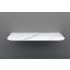 900mm White Marble Look Sintered Stone Top Matte Finish Rounded Corner Benchtop Rounded Corner