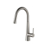 Brushed Nickel Designer Gooseneck Pull Out Kitchen Mixer
