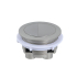 Round Press Button Brushed Nickel
