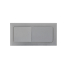 Square Press Button Brushed Nickel