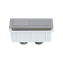 Square Press Button Brushed Nickel