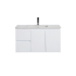 890*455*480mm Gloss White Alpha Wall Hung PVC Vanity,Left Hand Drawers