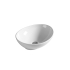 410*340*135mm Gloss White Birch Fine Ceramic Above Counter Basin No Overflow 32mm Waste