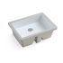 437*310*170mm Gloss White Crete Fine Ceramic Under Counter Basin With Overflow 32mm Waste