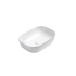 460*325*137mm Matte White Ellips Fine Ceramic Above Counter Basins Non Overflow 32mm Waste