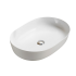 490*350*140mm Gloss White Ellips Fine Ceramic Above Counter Basins Non Overflow 32mm Waste