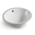 340*340*200mm Gloss White Elipps Fine Ceramic Under Counter Basin With Overflow 32mm Waste