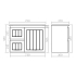 740*360*560mm Matte White Archill Federation Wall Hung Ensuite PVC Cabinet Left Hand Drawer
