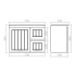 740*360*560mm Matte White Archill Federation Wall Hung Ensuite PVC Cabinet Right Hand Drawer