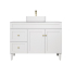 1190X455X860mm Matte White Harold Federation Free Standing PVC Cabinet Left Hand Drawers