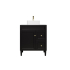 740X455X860 Matte Black Harold Federation Free Standing PVC Cabinet Right Hand Drawers