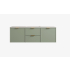 1190*455*560mm Olive Green Madura Federation Wall Hung PVC Cabinet Left Hand Drawers